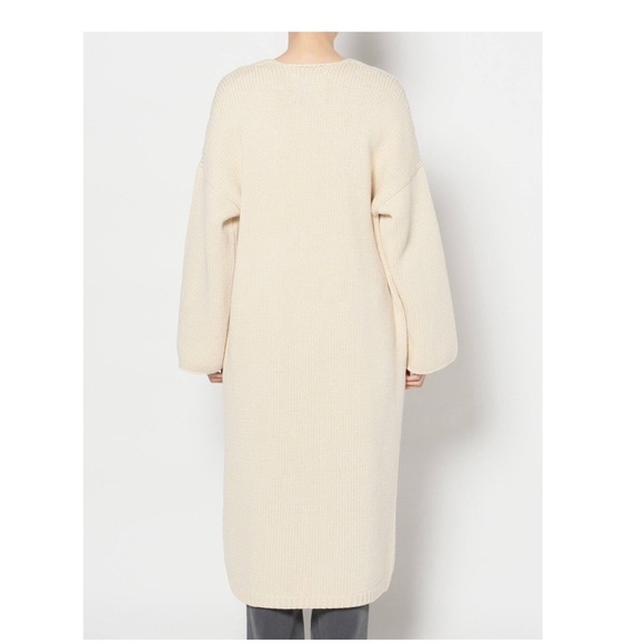 SOLD ON FB! LAUREN MANOOGIAN long open cardigan off white - Picture 6 of 17